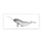 Stupell Industries Baby Narwhal Watercolor Painting Children's Nursery Aquatic Animal,7" x 17"